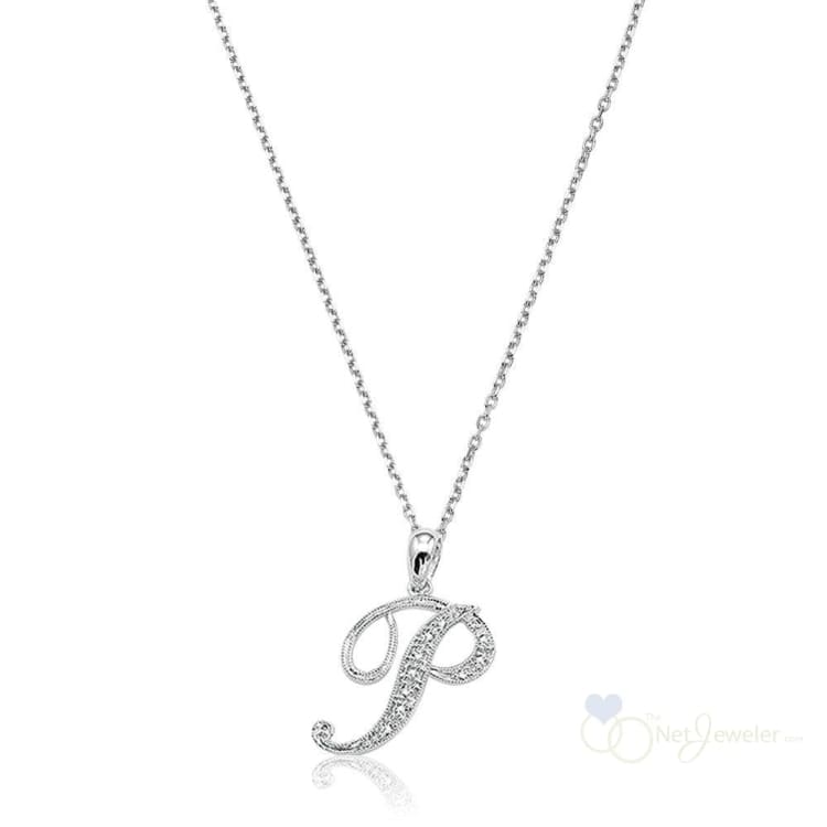 Script Diamond Initials-RNB Jewellery
