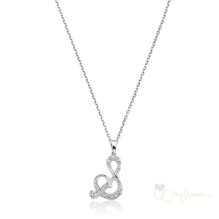 Script Diamond Initials-RNB Jewellery