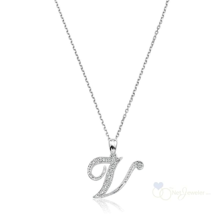 Script Diamond Initials-RNB Jewellery