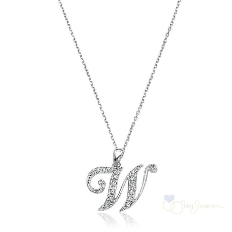 Script Diamond Initials-RNB Jewellery