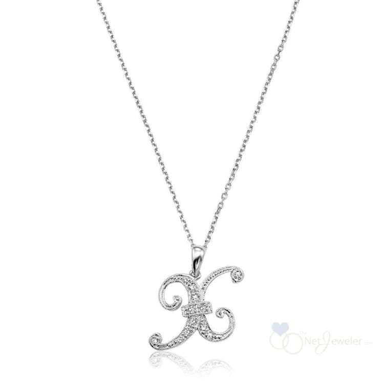 Script Diamond Initials-RNB Jewellery