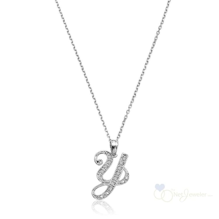 Script Diamond Initials-RNB Jewellery