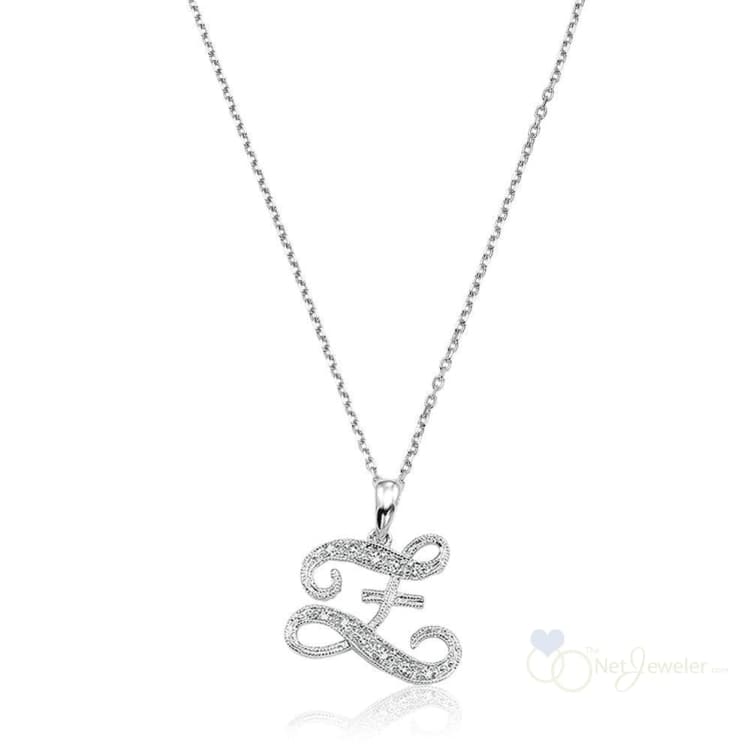 Script Diamond Initials-RNB Jewellery