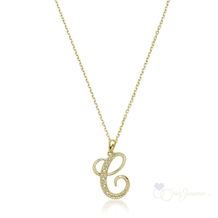 Script Diamond Initials-RNB Jewellery