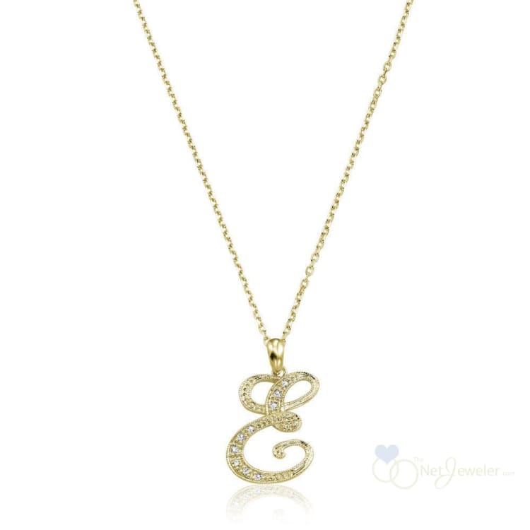 Script Diamond Initials-RNB Jewellery