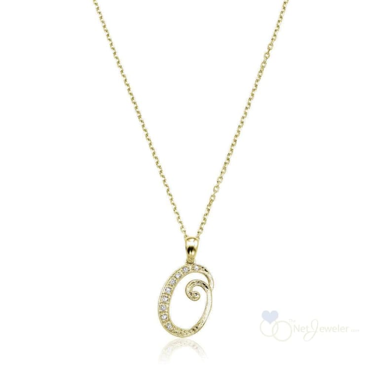 Script Diamond Initials-RNB Jewellery