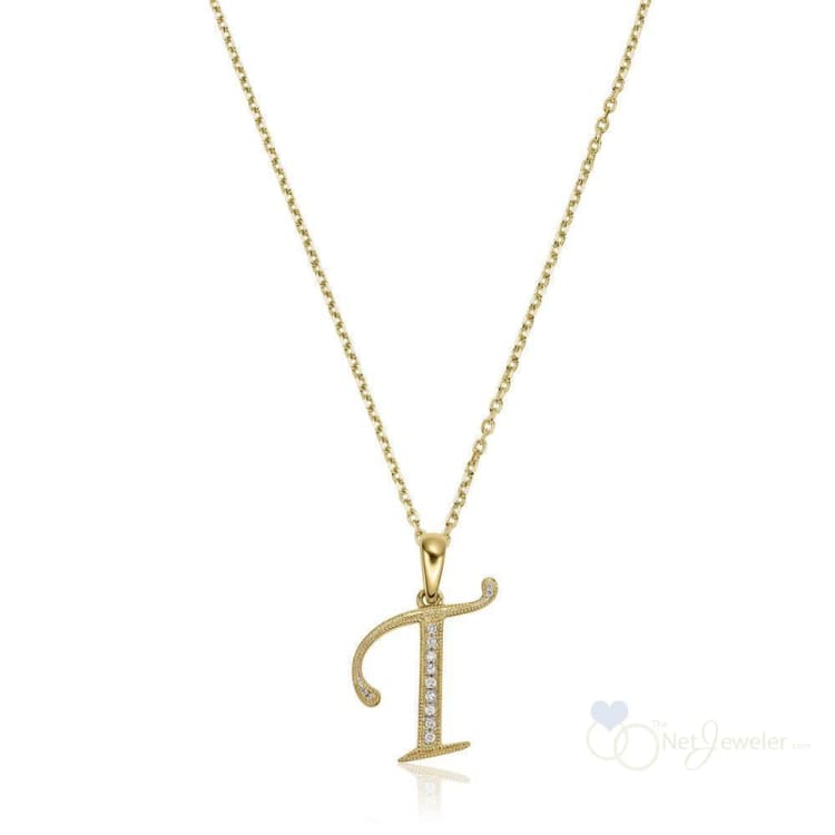 Script Diamond Initials-RNB Jewellery