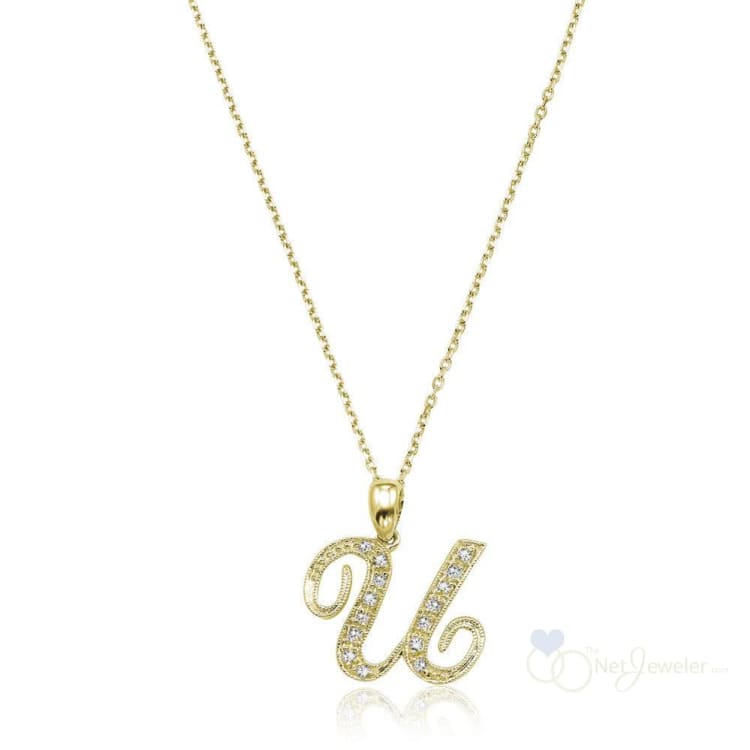 Script Diamond Initials-RNB Jewellery