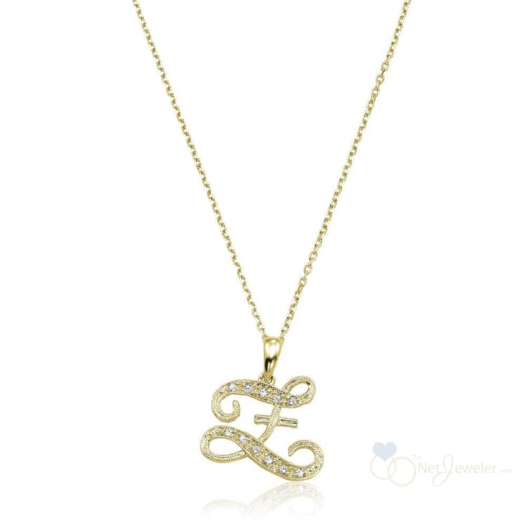 Script Diamond Initials-RNB Jewellery