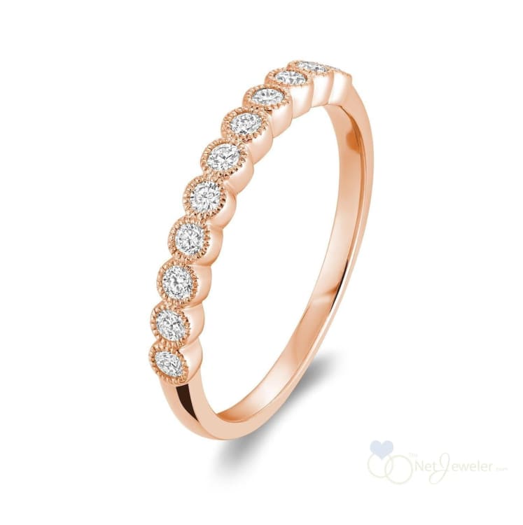Semi Eternity Milgrain Diamond Ring-RNB Jewellery