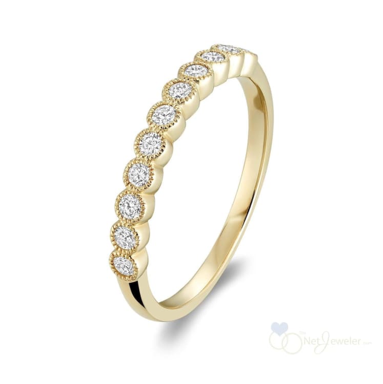 Semi Eternity Milgrain Diamond Ring-RNB Jewellery