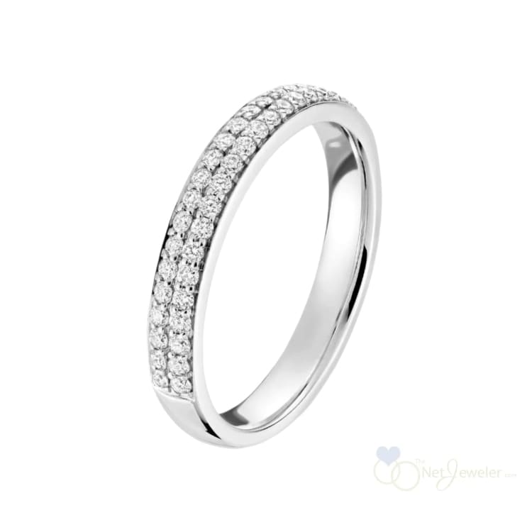 Semi Eternity Pave Diamond Ring-RNB Jewellery