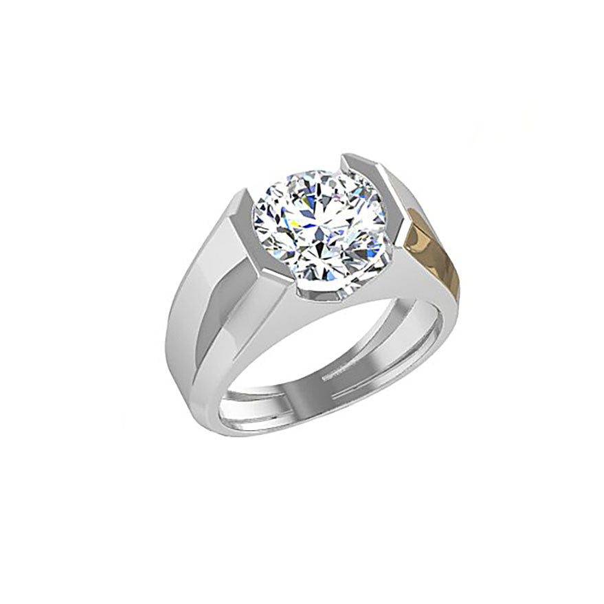 Men's Diamond Signet Ring ct TheNetJeweler - Main Image