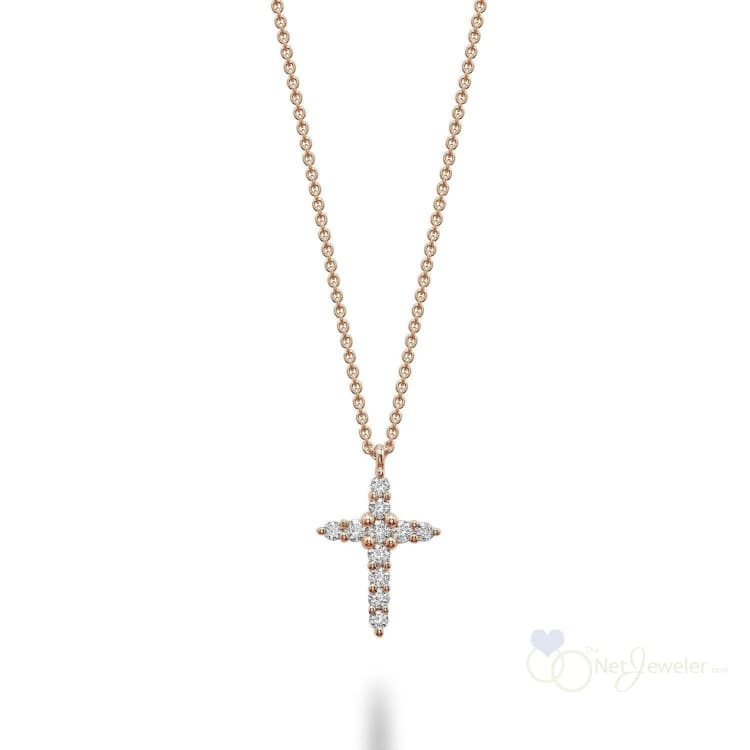 Small Diamond Cross Pendant-RNB Jewellery