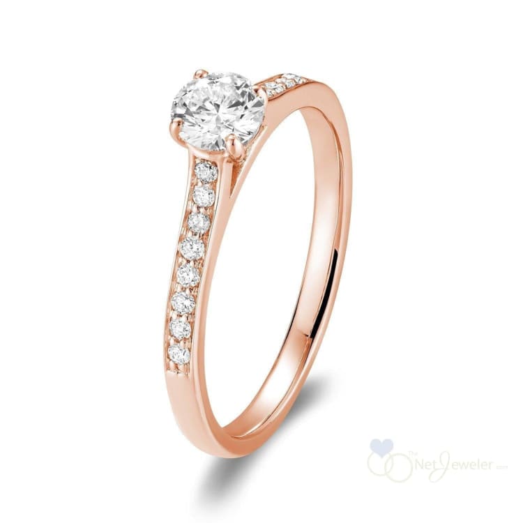 Solitaire Channel Diamond Engagement Ring-RNB Jewellery