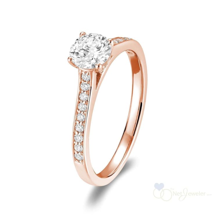 Solitaire Channel Diamond Engagement Ring-RNB Jewellery