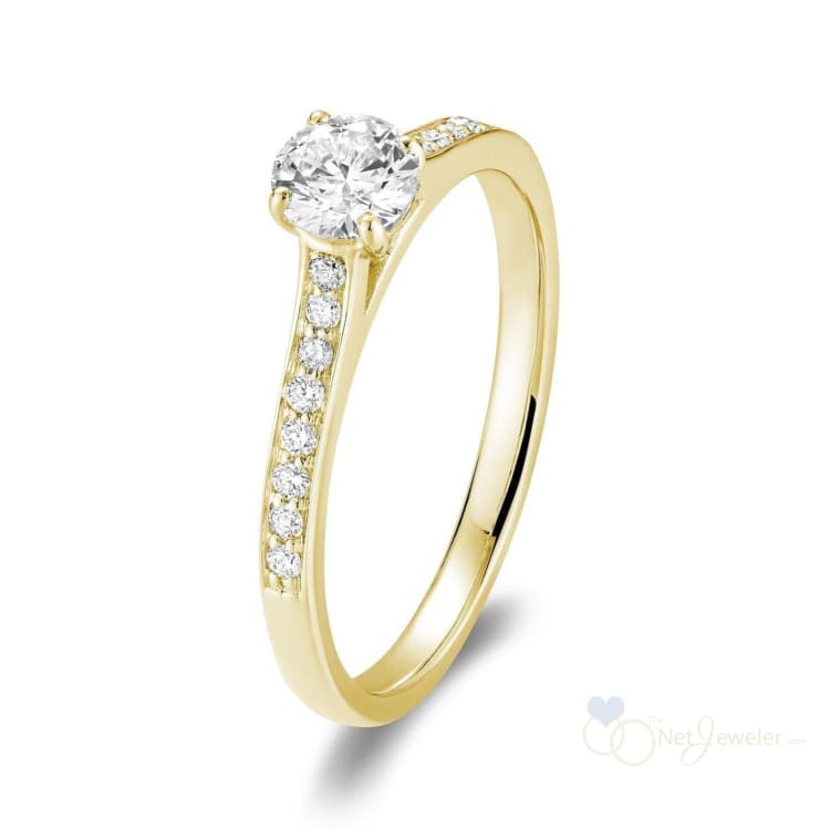 Solitaire Channel Diamond Engagement Ring-RNB Jewellery