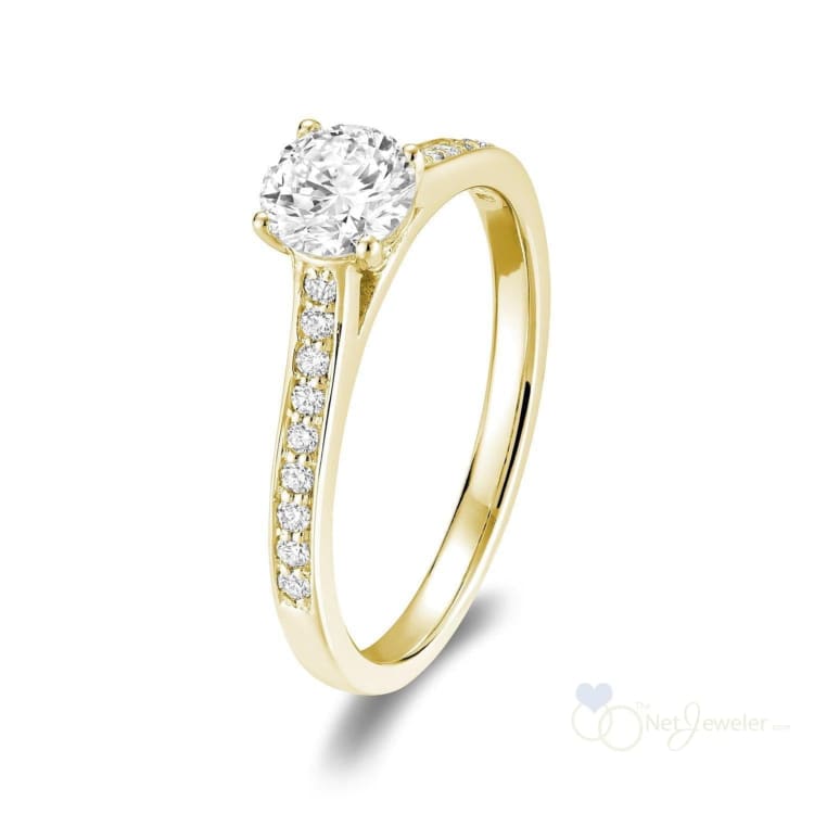 Solitaire Channel Diamond Engagement Ring-RNB Jewellery