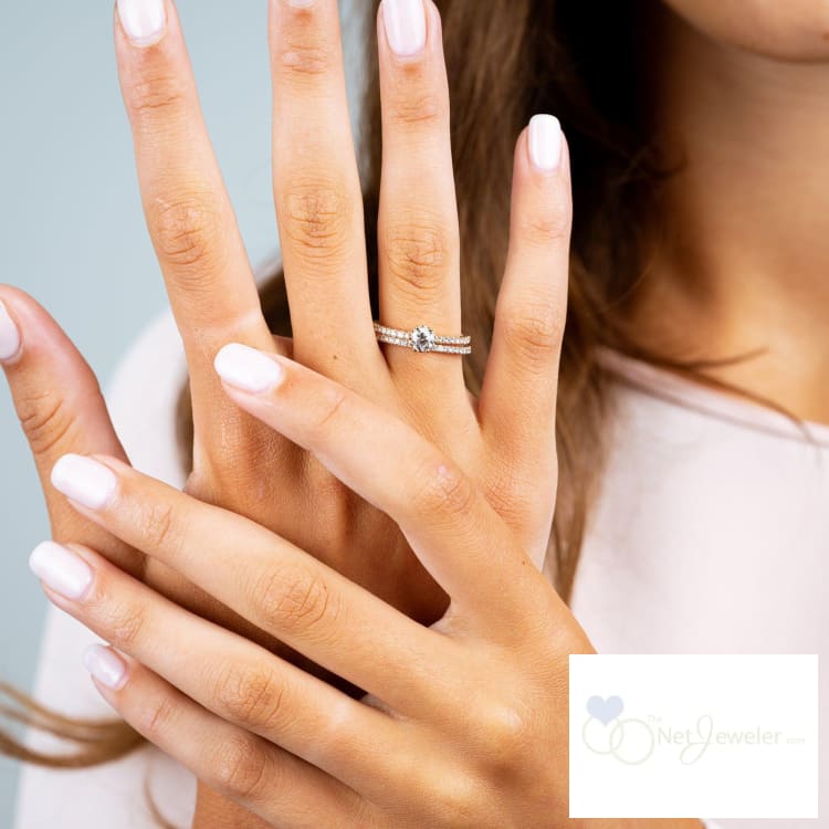 Solitaire Crown Setting Diamond Engagement Ring-RNB Jewellery