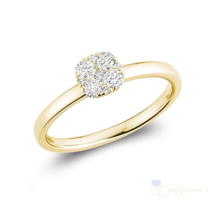 Square Illusion Diamond Ring-RNB Jewellery