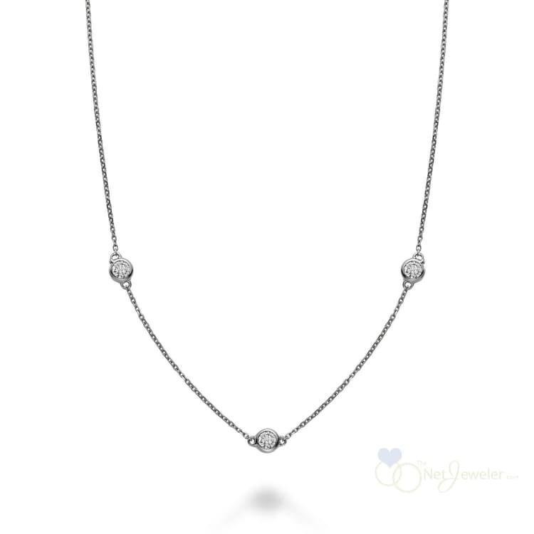 Bezel Diamond by the Yard Necklace-RNB Jewellery