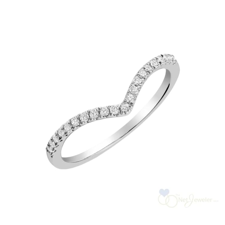 V Shape Semi Eternity Diamond Ring
