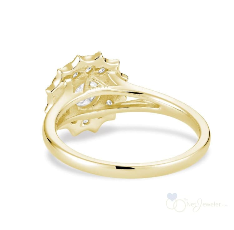 Vintage Flower Diamond Ring-RNB Jewellery