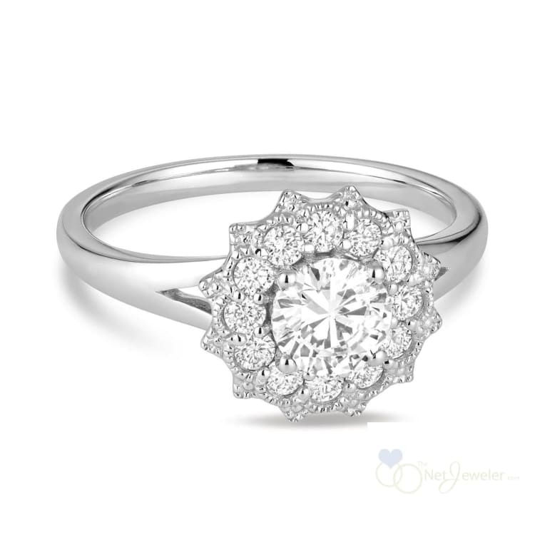 Vintage Flower Diamond Ring-RNB Jewellery