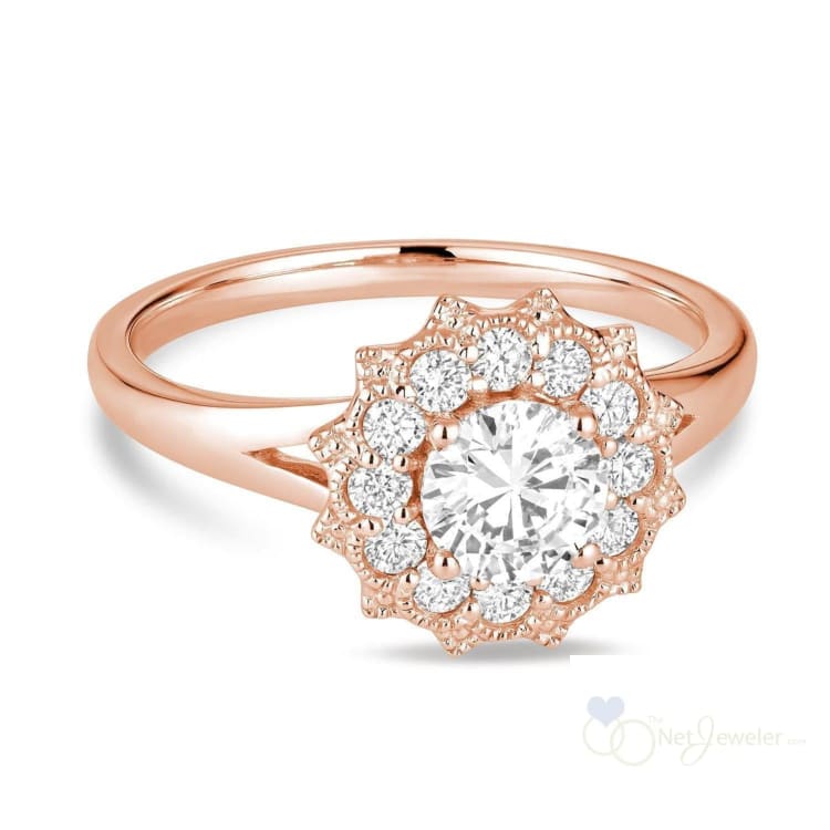 Vintage Flower Diamond Ring-RNB Jewellery