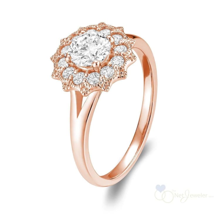 Vintage Flower Diamond Ring-RNB Jewellery