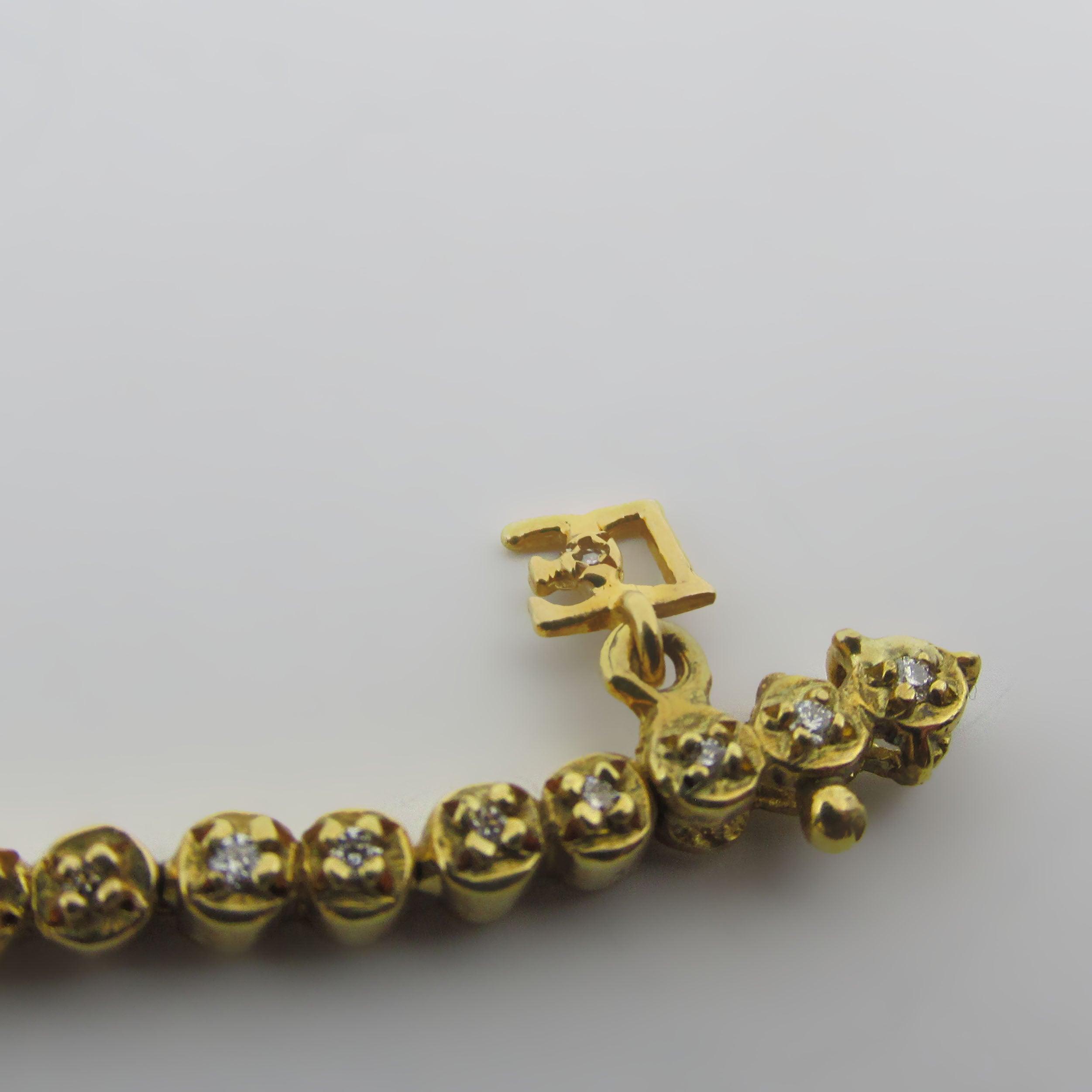 Diamond Tennis Bracelet 18k Yellow Gold - Thenetjeweler