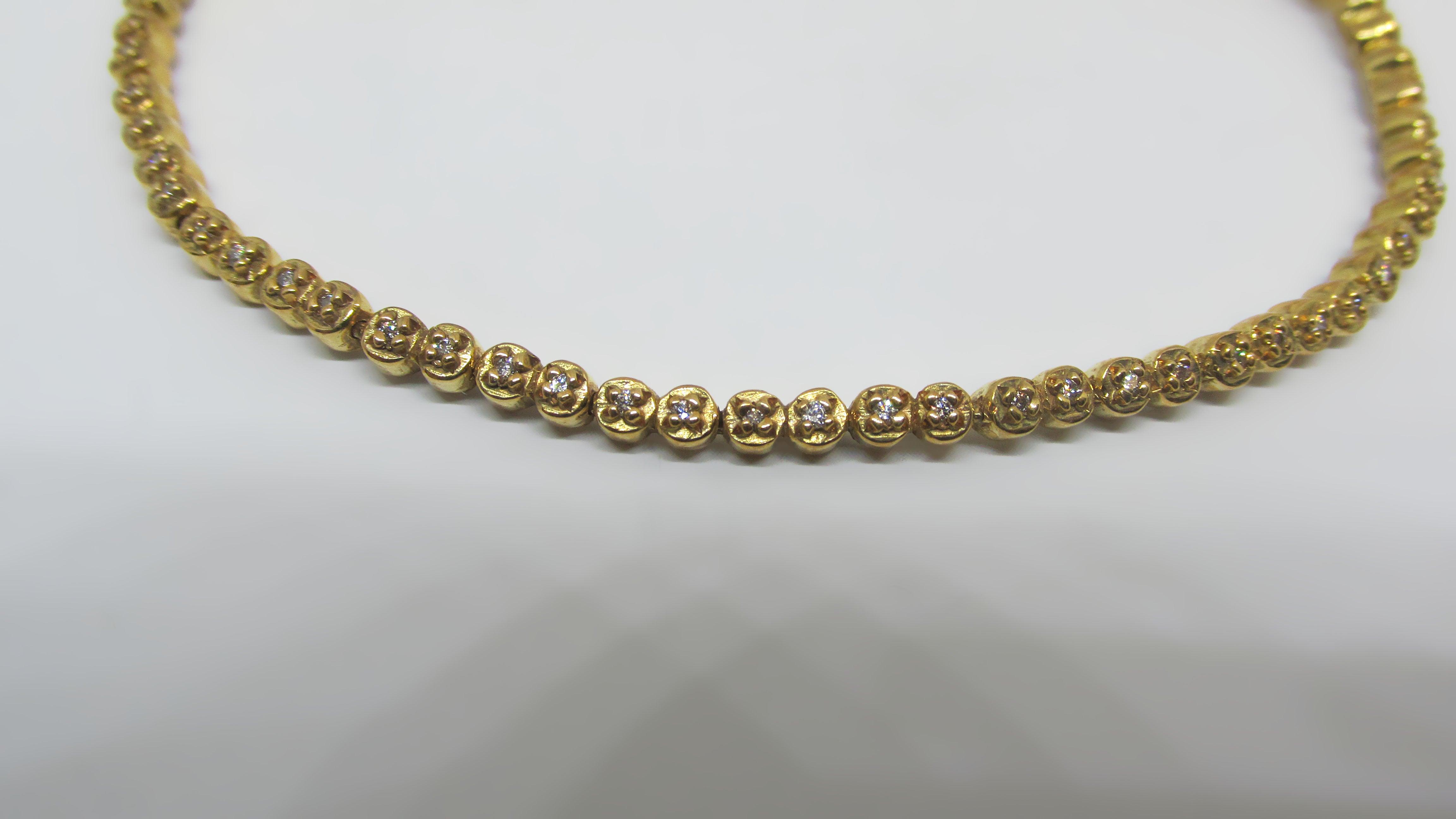 Diamond Tennis Bracelet 18k Yellow Gold - Thenetjeweler