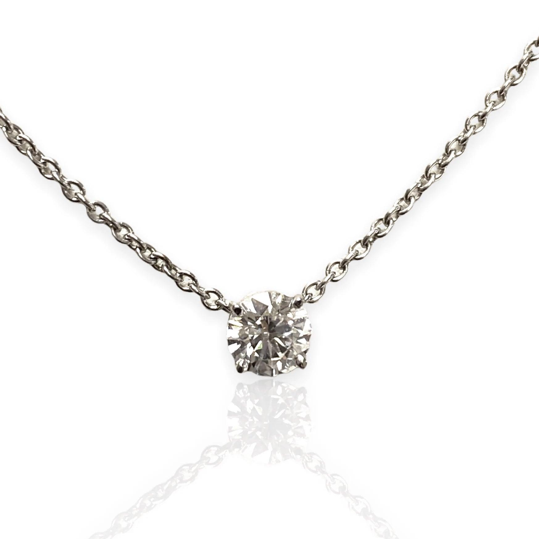 0.70 CT Lab Diamond Solitaire Pendant - Thenetjeweler