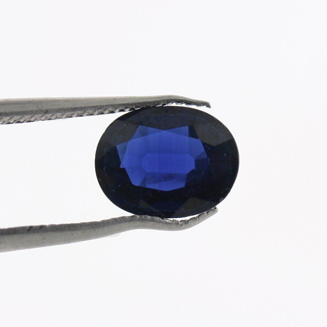 1.97 carat Oval Blue Sapphire Certified 7.0 x 9.0 mm - Thenetjeweler
