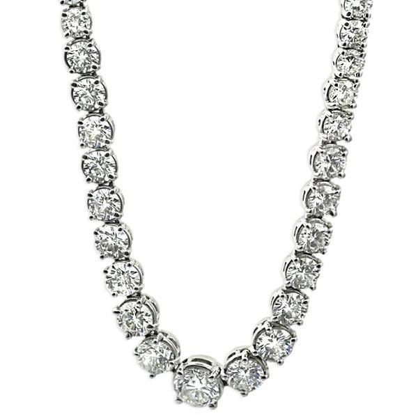 Diamond River Necklace 18K White Gold (15.28 ct. tw.) - Thenetjeweler