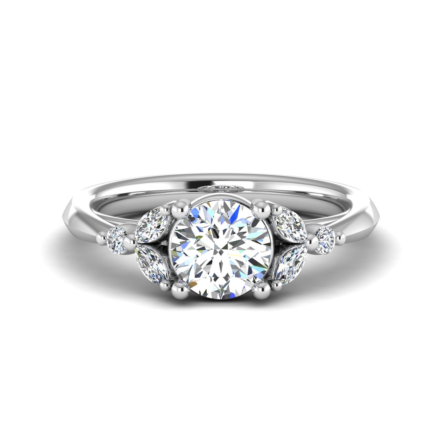 Zinnia Engagement Ring - Thenetjeweler