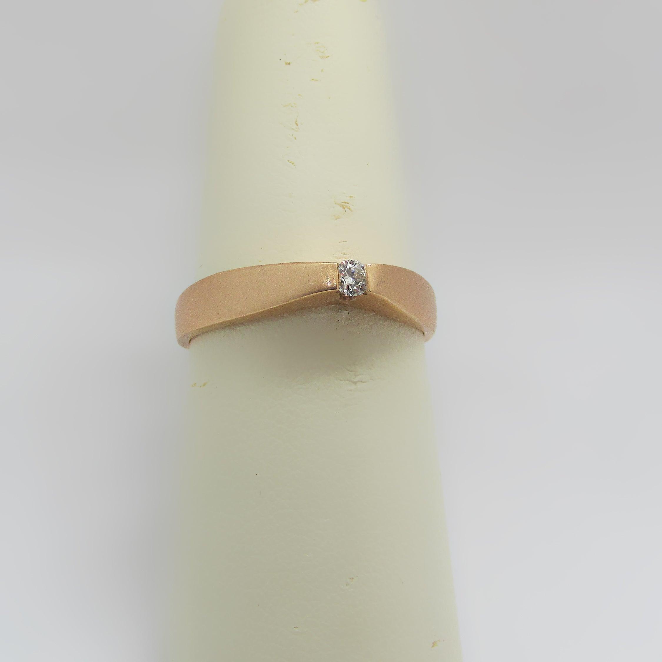 Round cut Tension Set Solitaire Engagement Ring - Thenetjeweler