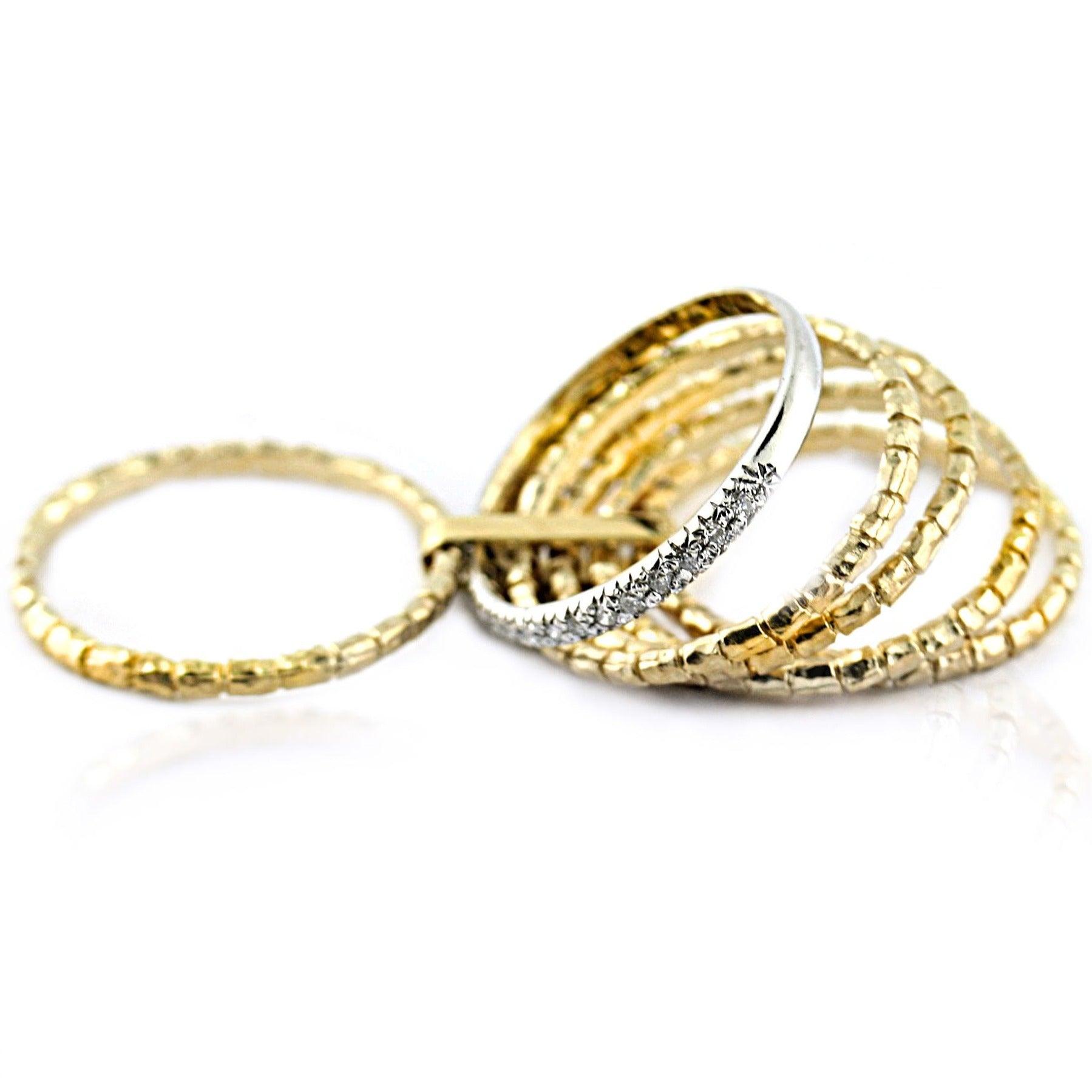 Multiple Band Gold Ring - Thenetjeweler