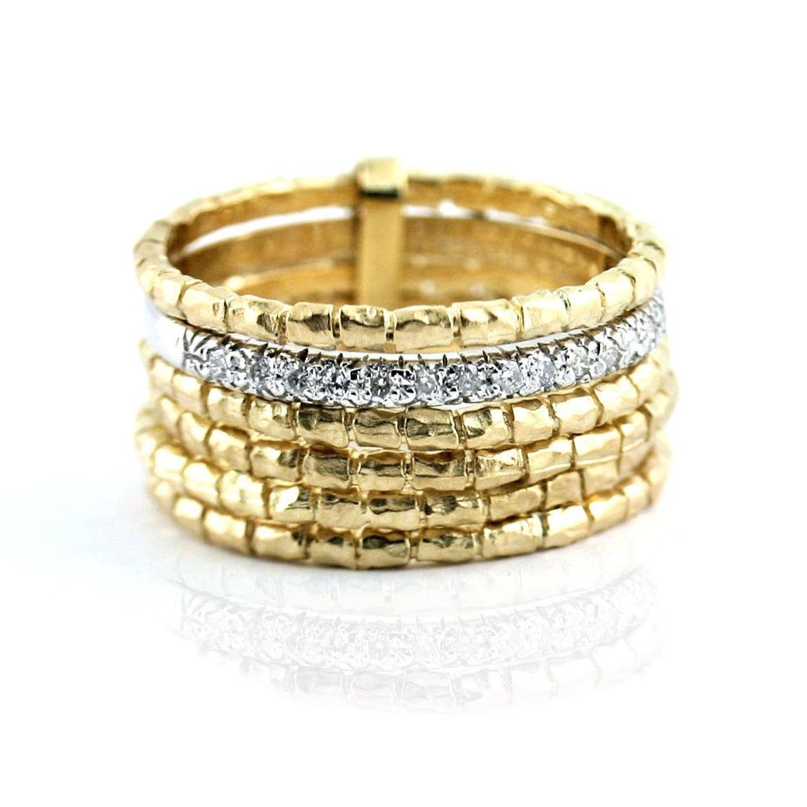 Multiple Band Gold Ring - Thenetjeweler