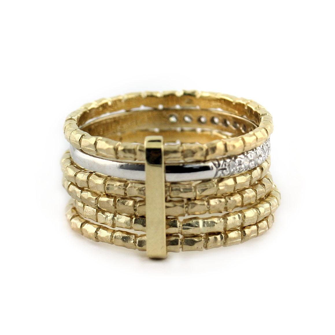 Multiple Band Gold Ring - Thenetjeweler