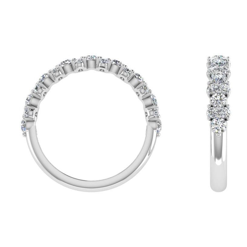 Diamond Cluster Eternity Band - Thenetjeweler