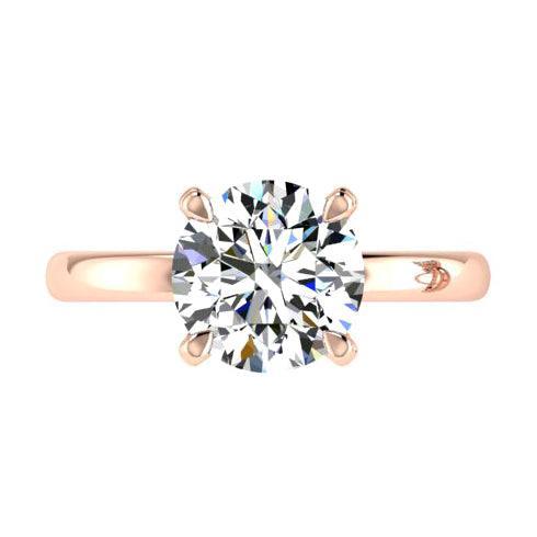 Lab Grown Round Diamond Engagement Ring 1ct - Thenetjeweler