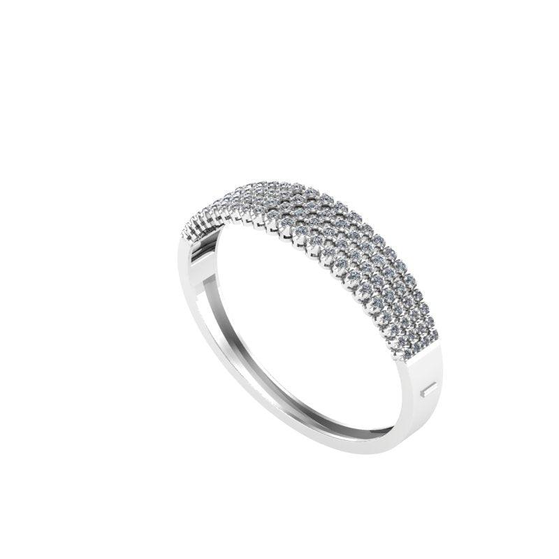 Multi Row Diamond Bangle - Thenetjeweler