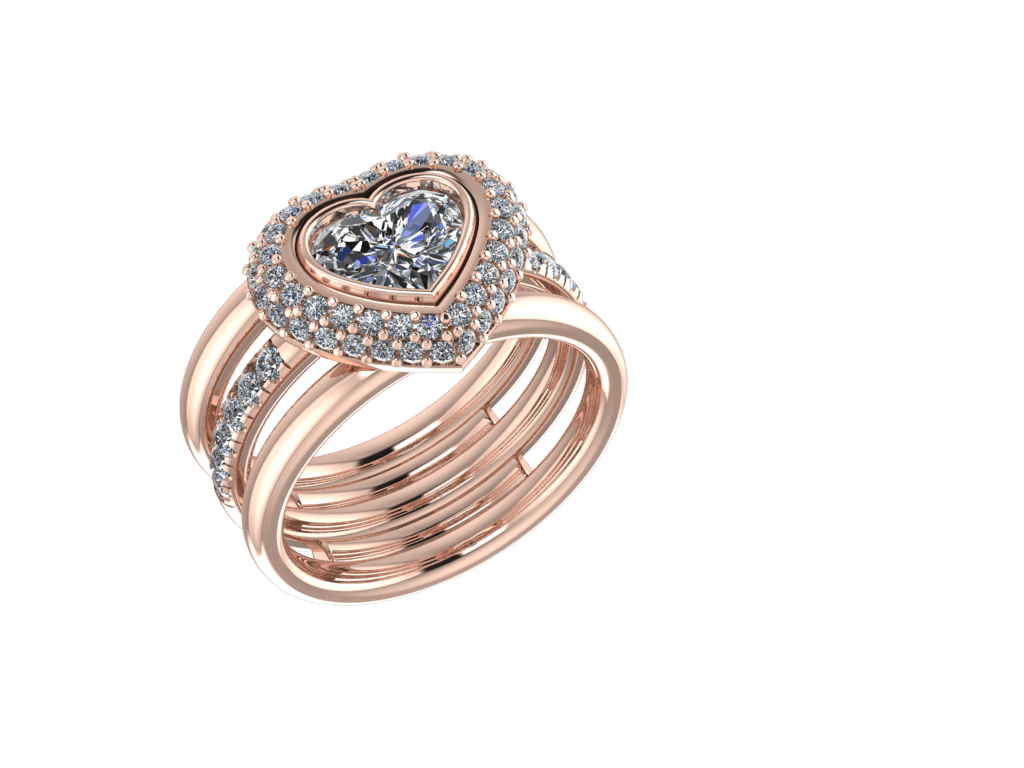 Love Heart Engagement Ring - Thenetjeweler