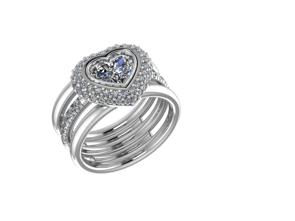 Love Heart Engagement Ring - Thenetjeweler