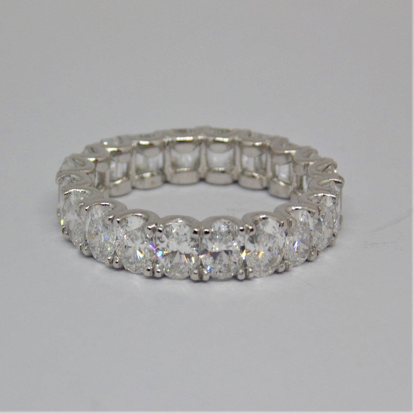 Mixed Shape Diamond Eternity Band in Platinum - Thenetjeweler