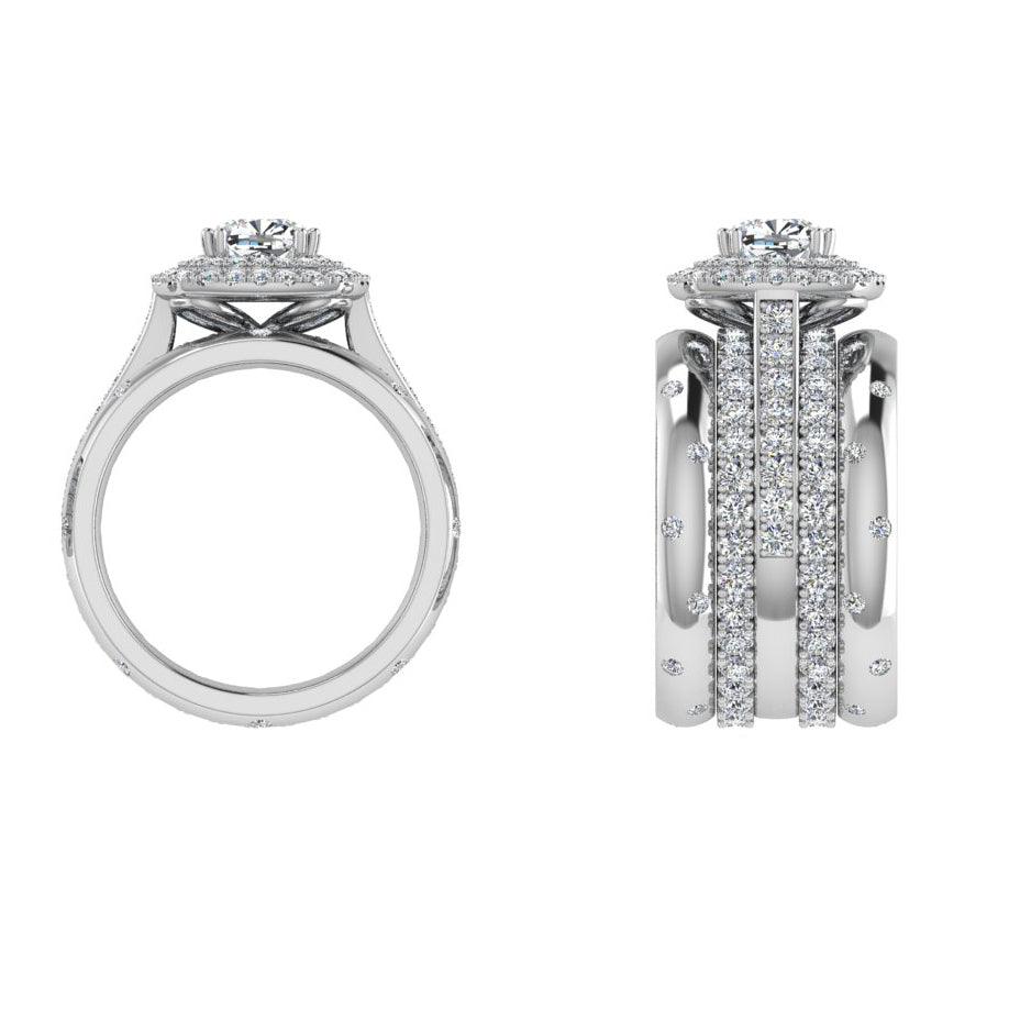 Eternity Bands with Engagement Ring - Thenetjeweler