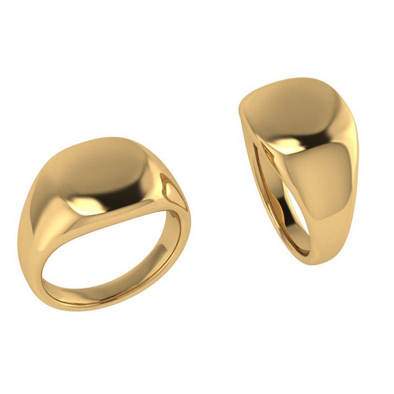 Men's Signet Ring Gold - Thenetjeweler
