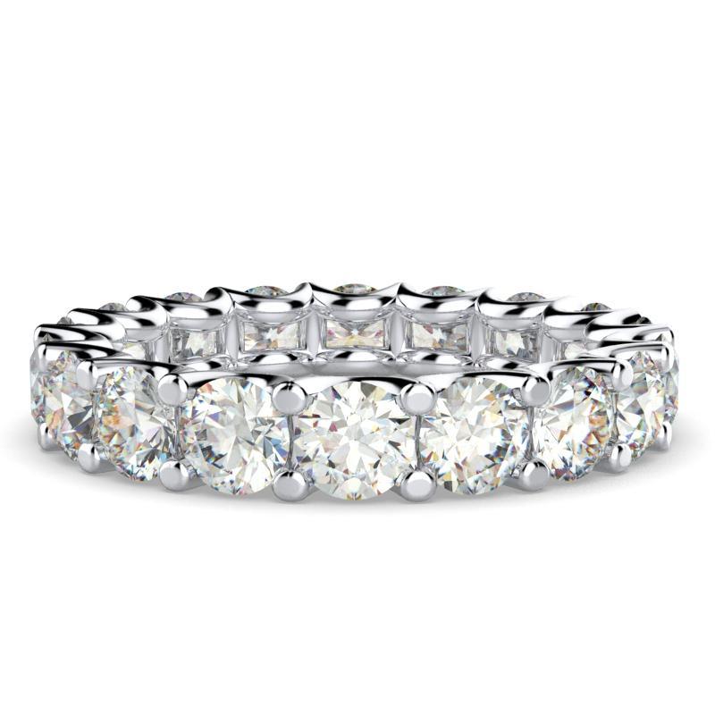 Diamond Eternity Ring Band 18k White Gold (3.0 ct. tw) - Thenetjeweler