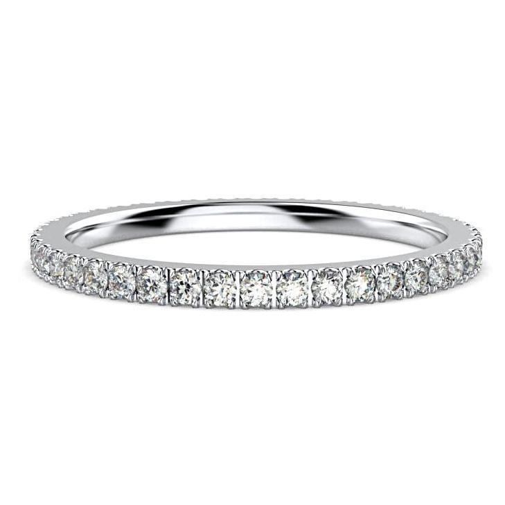 Diamond Eternity Ring Band Platinum (0.45 ct. tw.) - Thenetjeweler